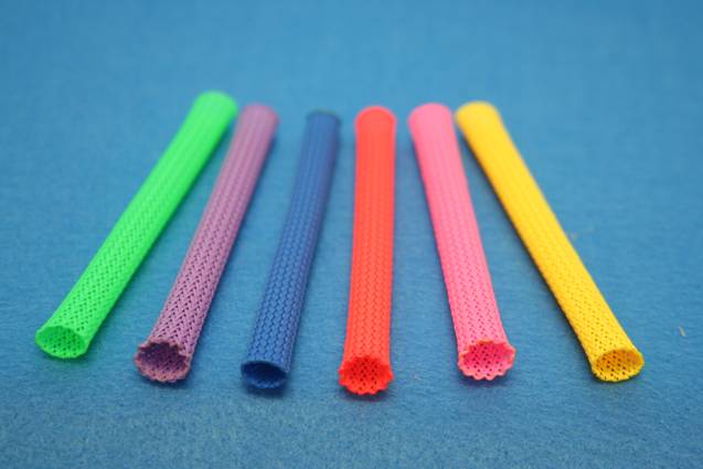 UV reactive braided sleeving